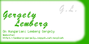 gergely lemberg business card